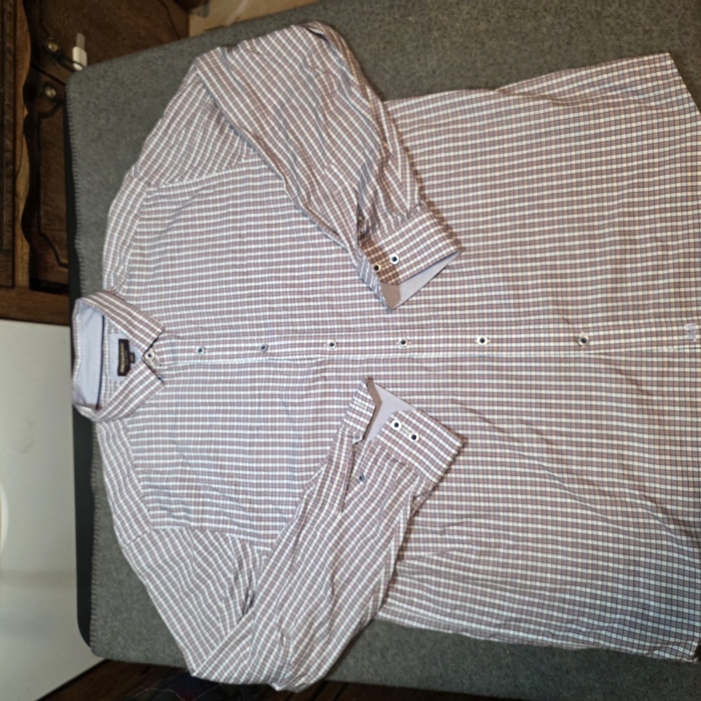 Johnston & Murphy men's long-sleeve button-down shirt Xxl D2